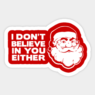 Disbelieving Santa Sticker